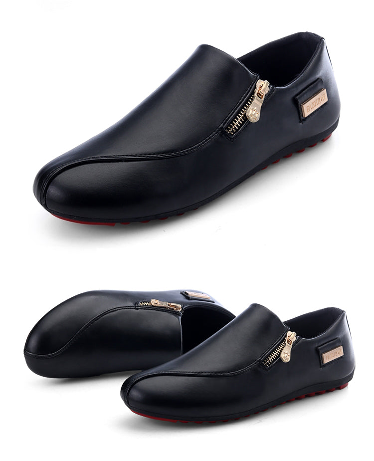 Men's Casual Fashion Slip-on Loafers Leather Shoes
