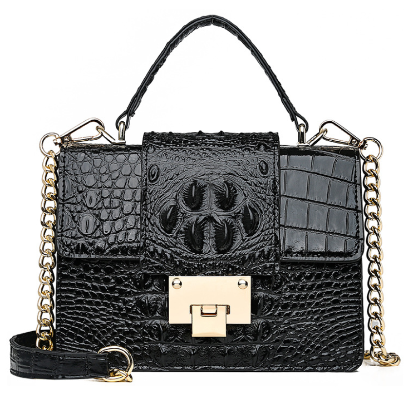Crocodile Pattern Shoulder Bag for Women