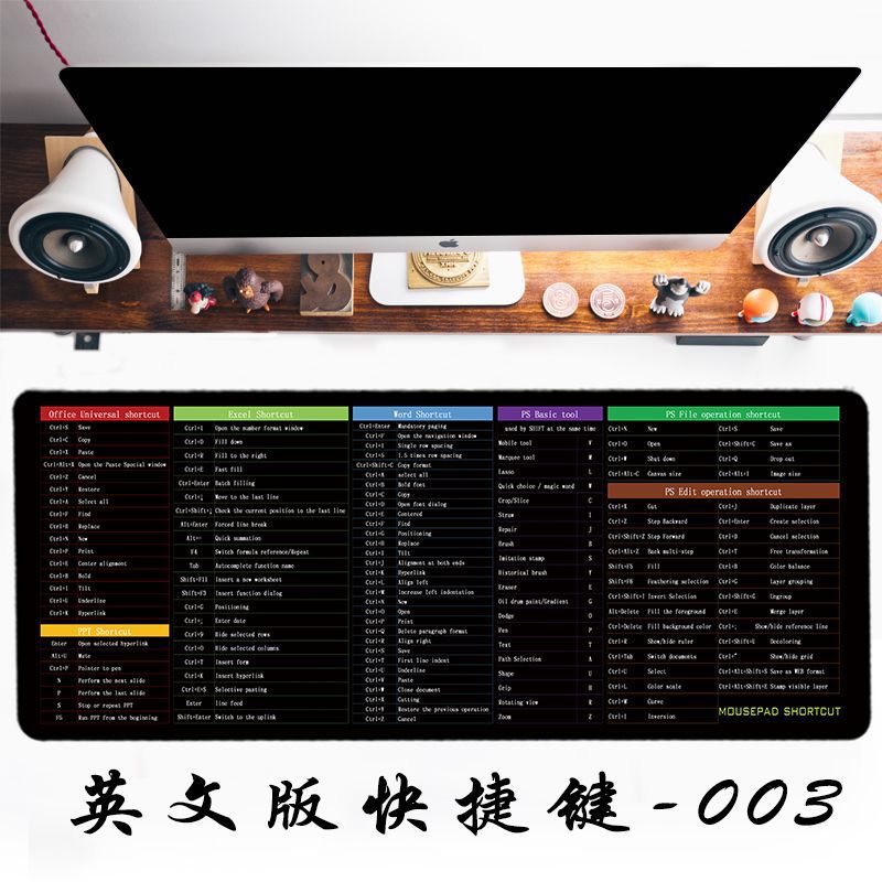 Wholesale English Keyboard Mouse Pad for Gaming