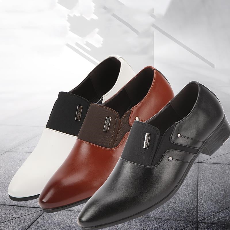 Men's Casual Pointed Toe Leather Fashion Shoes