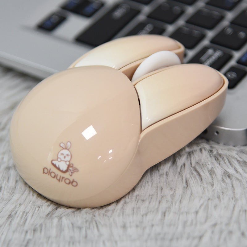 M6 Wireless Silent Mouse - Cute Rabbit Design for Women