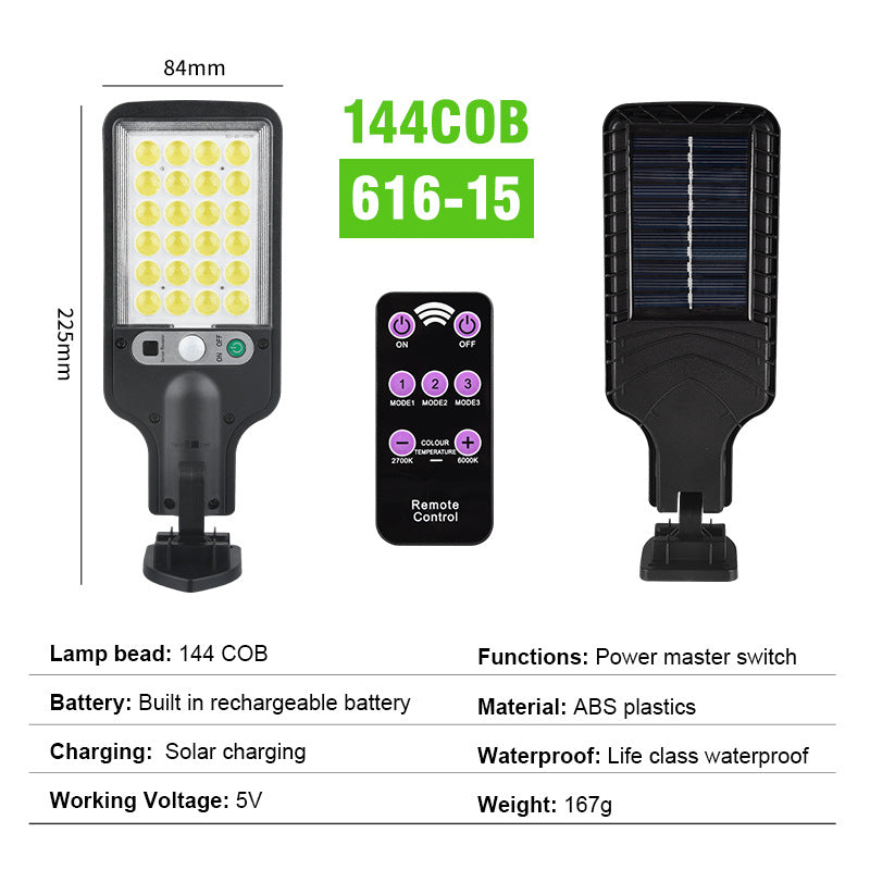 Outdoor Aluminum Solar Sensor LED Garden Wall Light