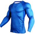 Men's 3D Printed Long Sleeve Workout T-Shirt
