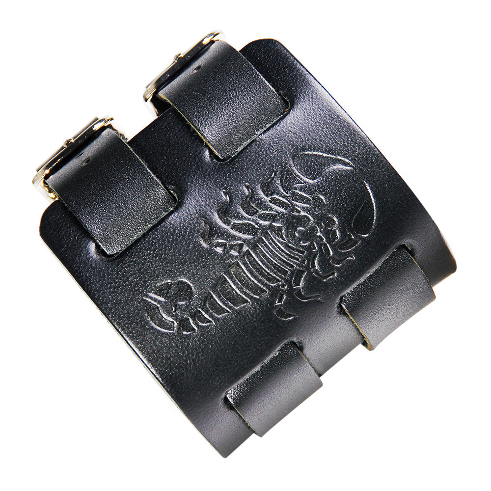 Scorpion Leather Bracelet