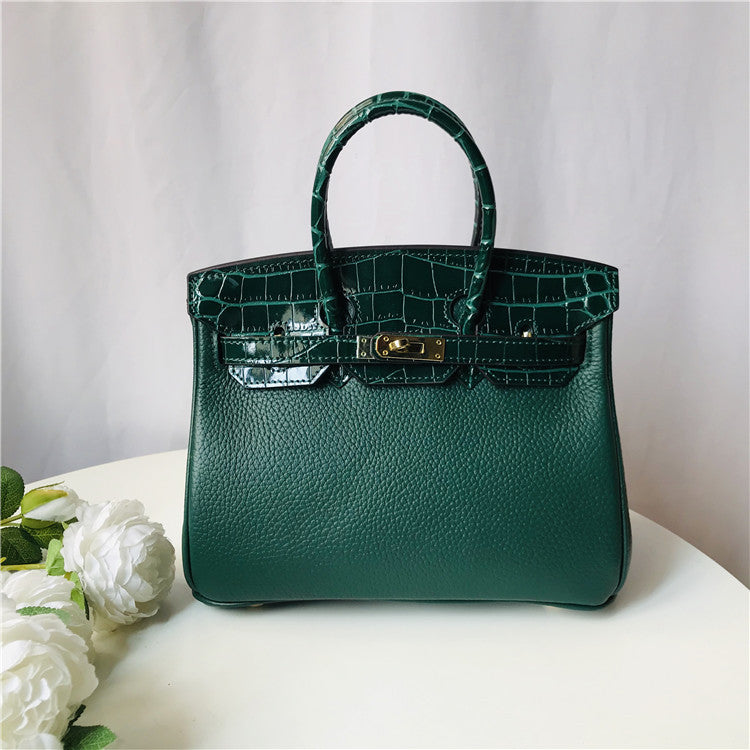 Crocodile Pattern Handheld and Shoulder Bag