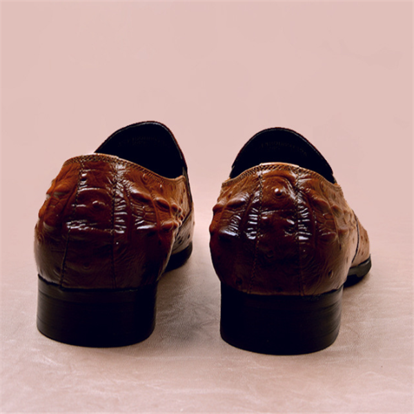 Crocodile Pattern Men's Dress Shoes - Casual Business Style