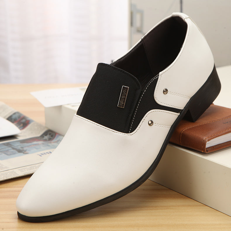 Men's Casual Pointed Toe Leather Fashion Shoes