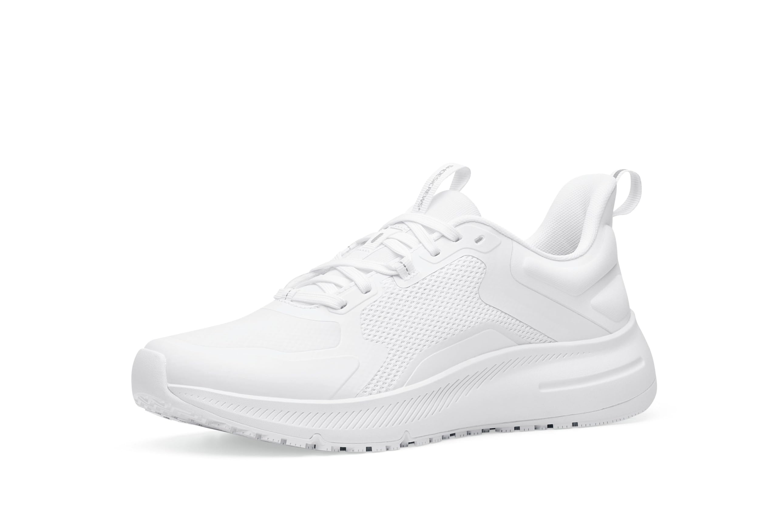 Shoes for Crews Crossing Womens Slip Resistant Work Shoes Healthcare and Food Service Sneakers Water Resistant White Size 7.5 Medium