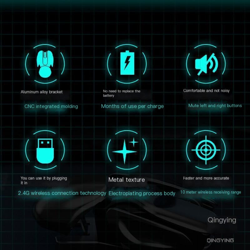 Bluetooth Silent Rechargeable Wireless Mouse (Not for Xiaomi)