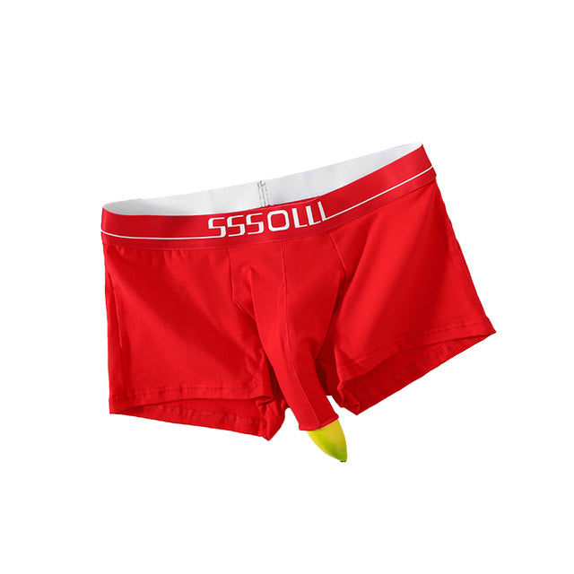 Comfortable Cotton Breathable Elastic Men's Boxer Shorts