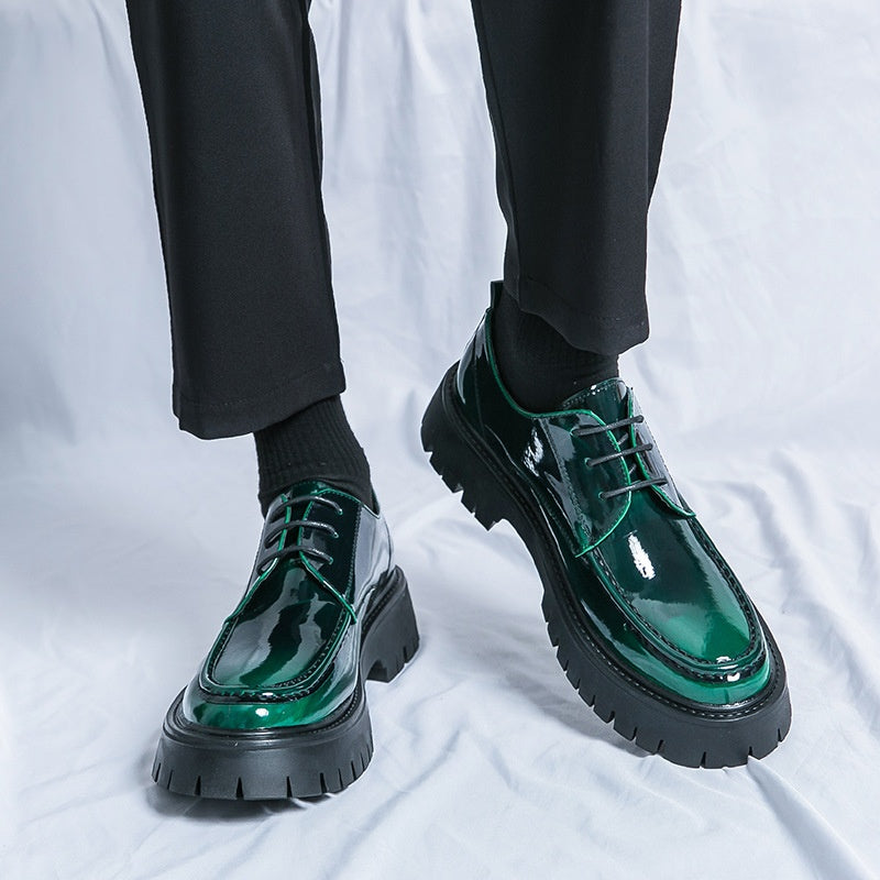 Men's Genuine Leather Height-Increasing Platform Shoes