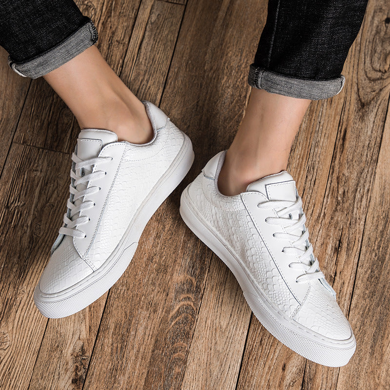 Trendy Korean Casual Leather Shoes for Men