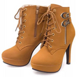 Knight Boots with Thick Waterproof Platform and High Heels