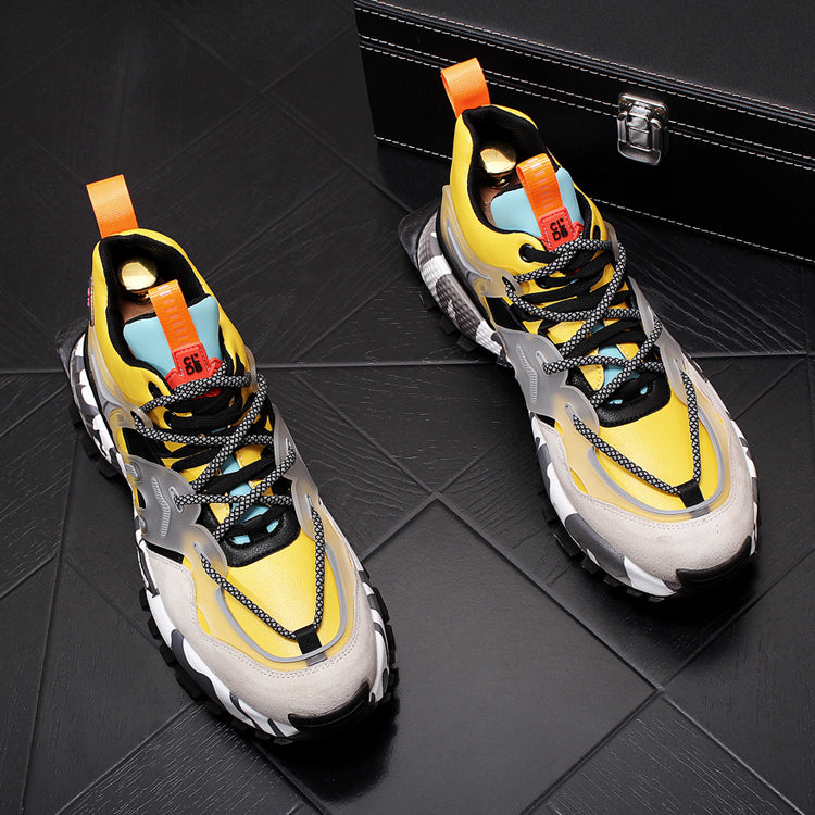 Fashionable Thick-Soled Men's High-Top Sneakers