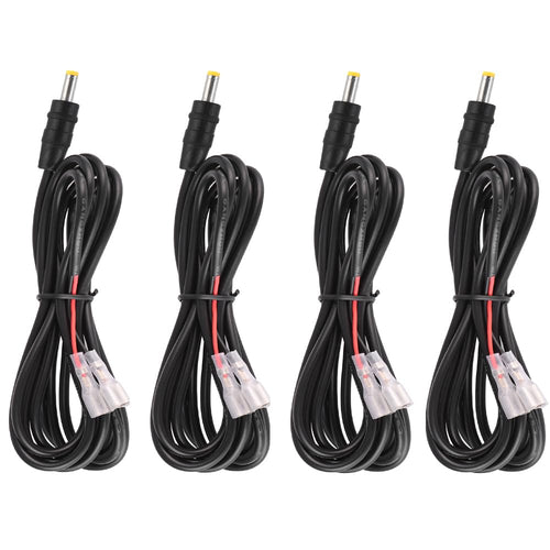 4 Pcs Trail Camera Power Cord 4.0x1.7mm DC External Power Cable Compatible with Tactacam Reveal X XB SK Snyper Cameras 4.0x1.7mm DC Plug Trail Game Camera