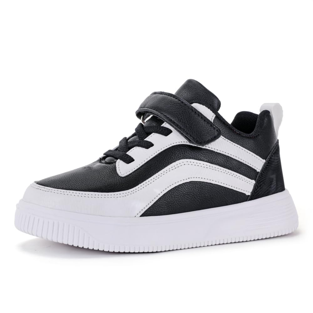 ANYUETE Unisex-Child Boys Girls Shoes Antiskid Tennis Sneakers Lightweight Outdoor Casual Kids Shoes Walking Running Shoes Black 11 Little Kid