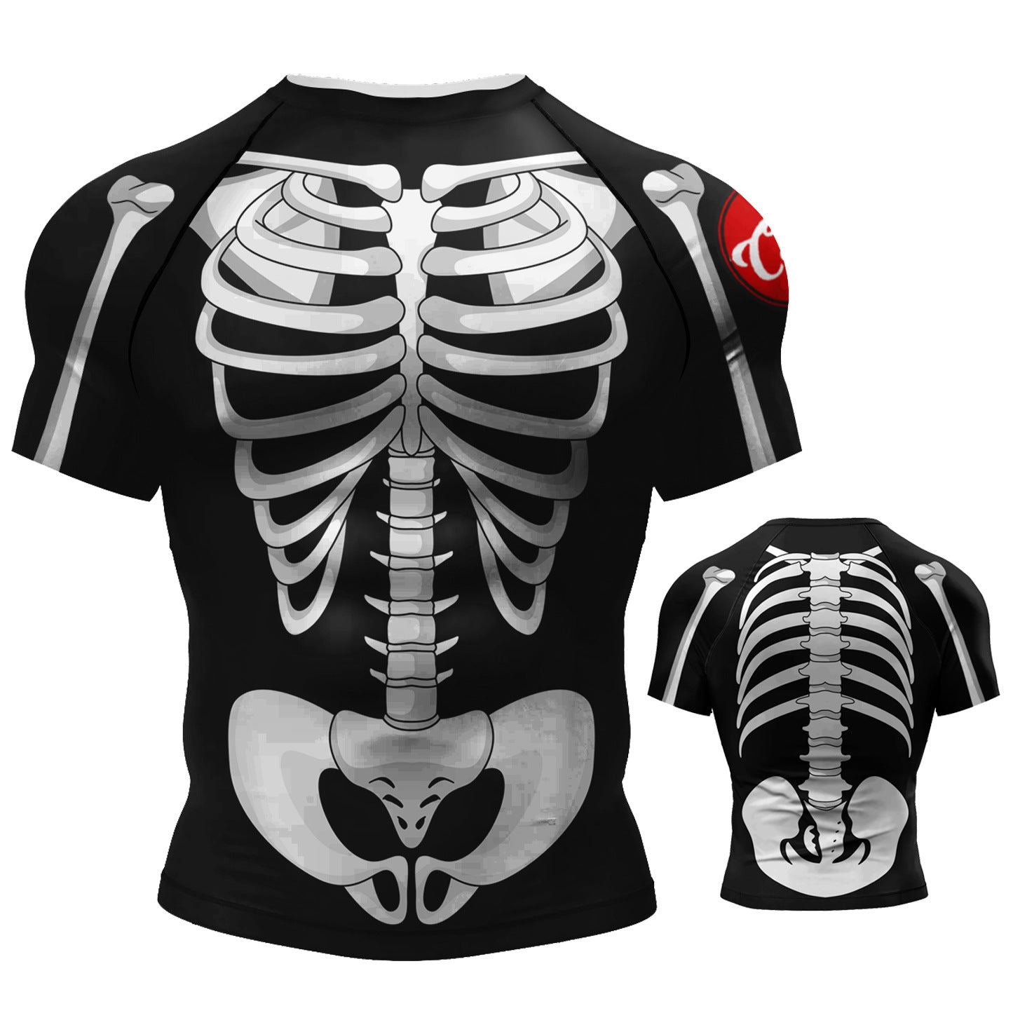 Men's 3D Digital Print Short Sleeve Athletic T-Shirt