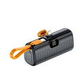 Power Bank Capsule with Built-in Cable and LCD Display