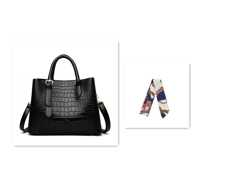Crocodile Pattern Women's Fashion Handbag