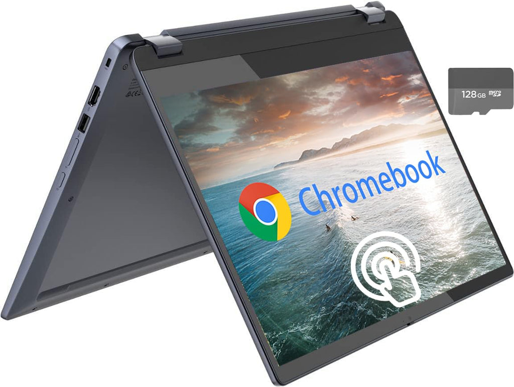 Lenovo Flex 3i 2-in-1 Chromebook for College Students15.6 Inch FHD Touchscreen Laptop Intel Celeron N4500 4GB RAM 64GB eMMC+128GB SD Card Intel UHD Graphics Chrome OS Abyss Blue PCM