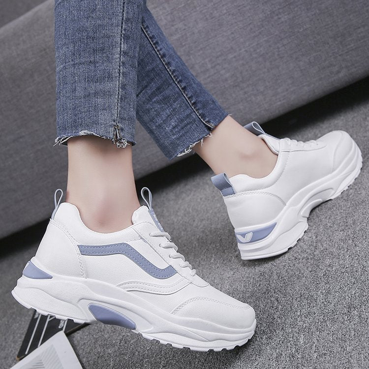 Trendy Autumn Dad Sneakers - Versatile Thick Sole Shoes