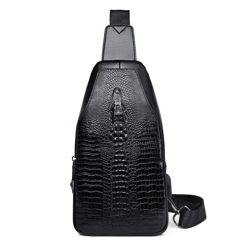 Trendy Multifunctional Crocodile Pattern Waist Bag