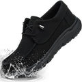 TEYTAP Waterproof Non Slip Work Shoes for Men Women Black Slip Resistant Food Service Chef Kitchen Restaurant Shoes Slip On Loafers Casual Lightweight Canvas Shoes