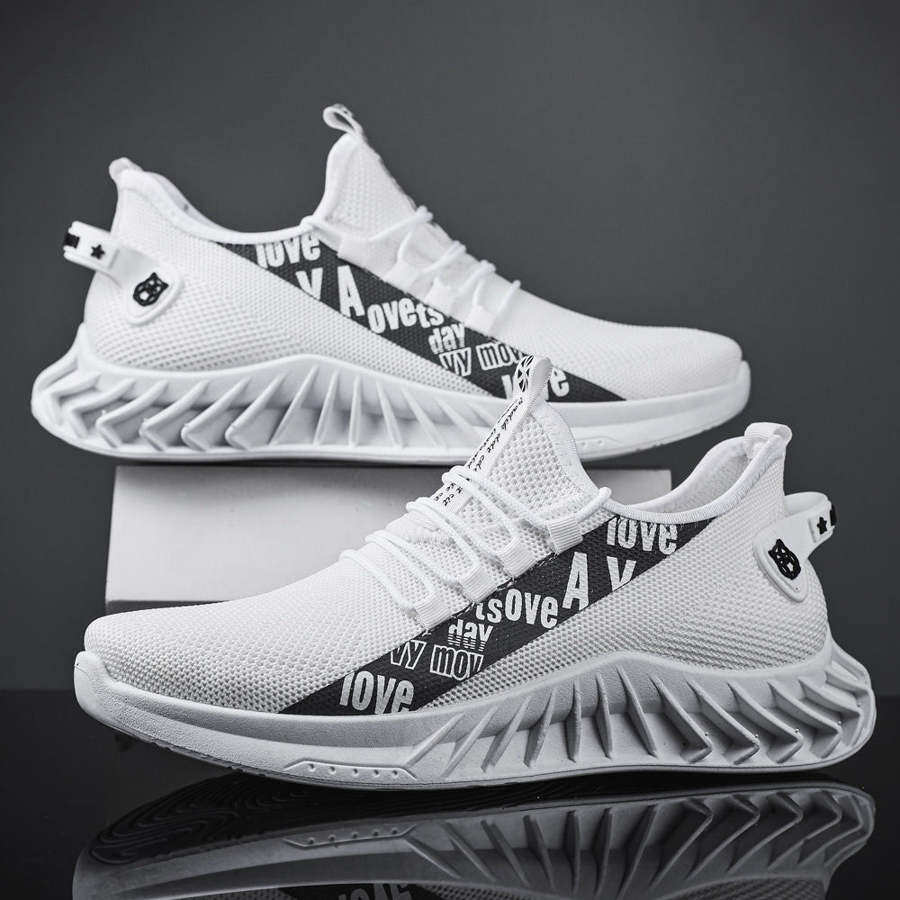 Men's Trendy Breathable Woven Sports Running Shoes