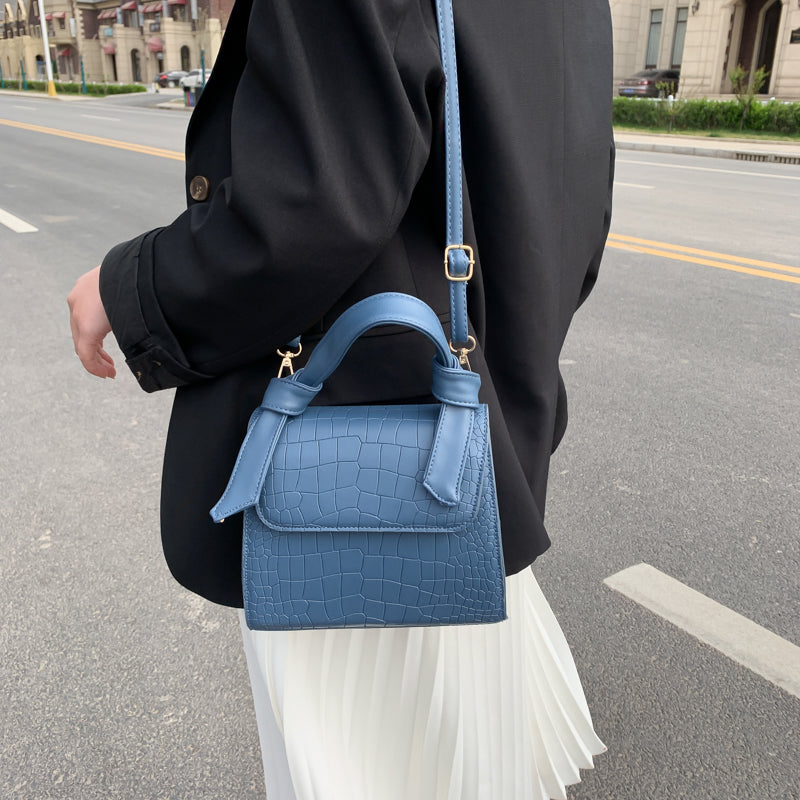 Trendy Crocodile Pattern Mini Shoulder Bag
