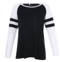 Color Block Long Sleeve Crew Neck Baseball T-Shirt