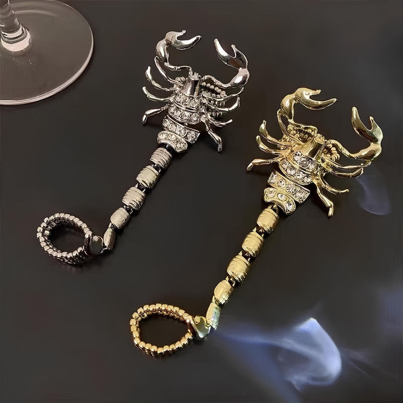 Exaggerated Hip-hop Punk Metal Scorpion Ring for Women