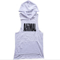 Men's Muscle Training Vest with Hood for Outdoor Sports