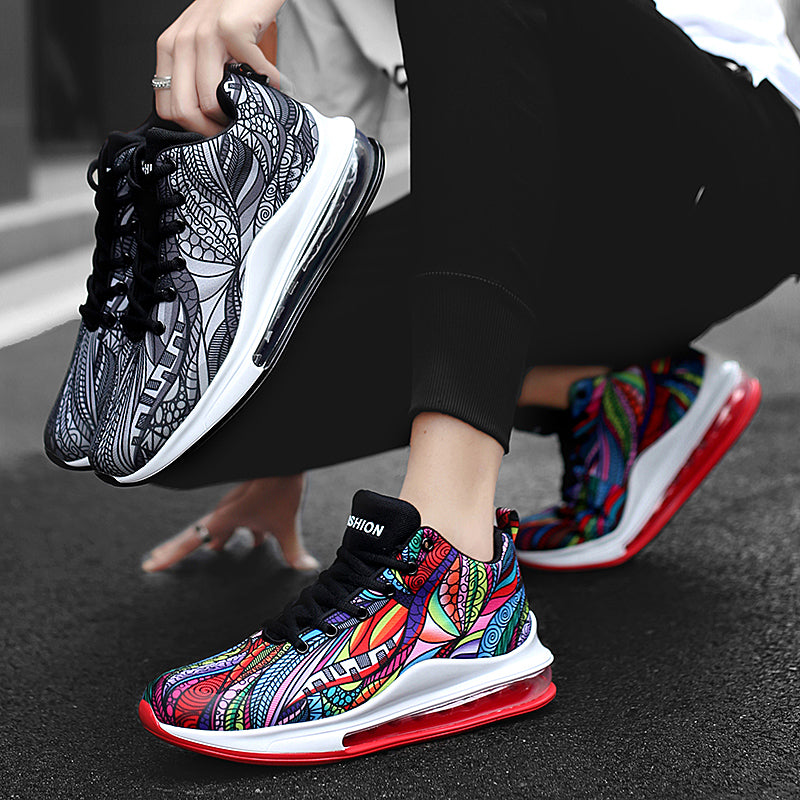 Colorful Low-Top Basketball Sneakers with Air Cushion