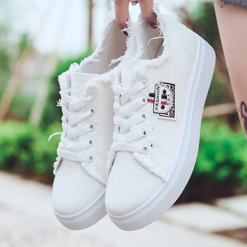 2020 Women's Summer Casual Lace-Up Canvas Sneakers