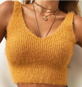 Mohair Top with Spaghetti Straps and Tank Design