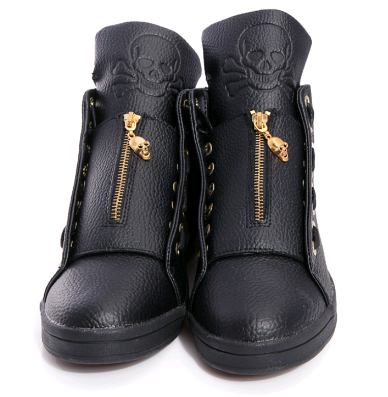 2020 Men's High-Top Skull Sneakers - Stylish Casual Shoes