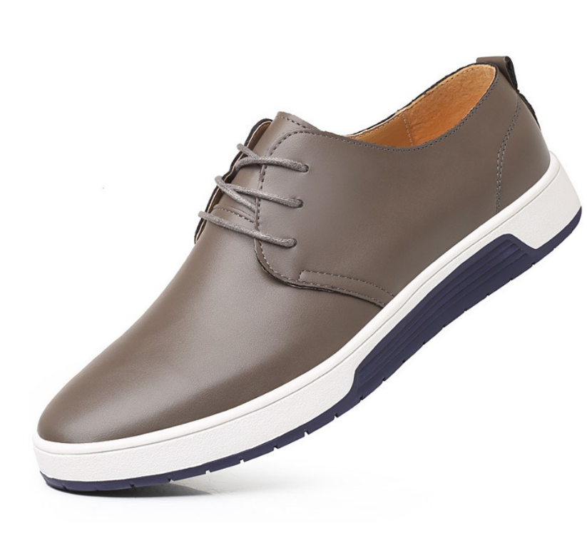 Men's Black Leather Business Formal Work Shoes