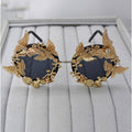 Baroque Style Sunglasses with Floral Embellishments