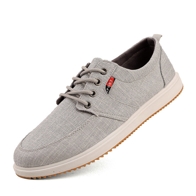 Men's Breathable Linen Moccasin Loafers - Casual Shoes