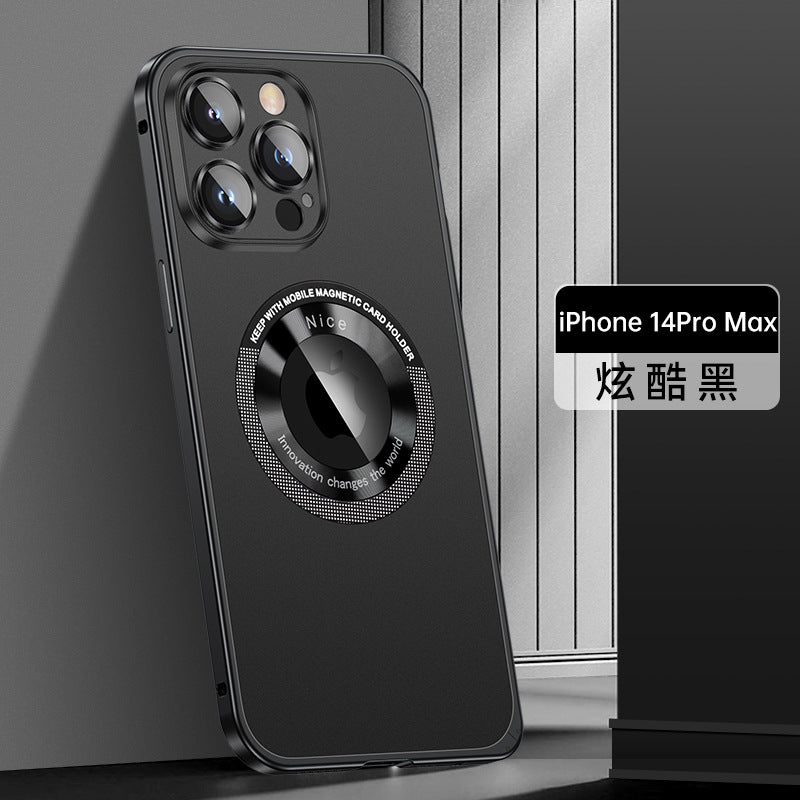 iPhone 15 Pro Case with Metal Frame and Magnetic Grip