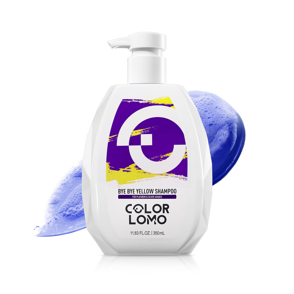 COLORLOMO Bye Bye Yellow Purple Shampoo Neutralizes Brass & Yellow Tones Sulfate Free For Color Treated Blonde Bleached Highlighted Brown or Silver Hair 11. 83 Fl Oz