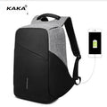 KAKA Men's USB Charging Backpack for 15.6" Laptops