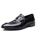 Men's Casual Pointed Toe Leather Shoes - British Fashion