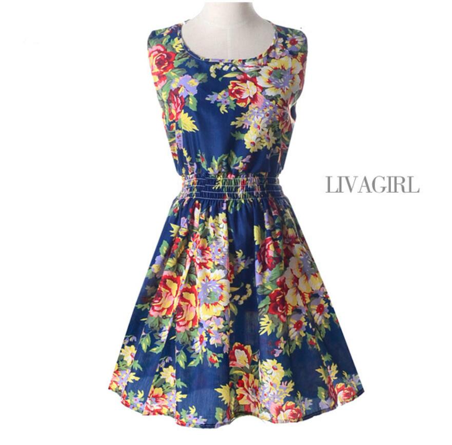 LIVA Chiffon Dress - Sleeveless Strap Dress 1138