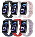 TenCloud 6-Pack Compatible with FITVII/KALINCO Slim Fitness Tracker 1.47 inch Bands 16mm Replacement Breathable Lightweight Soft Silicone Sweat Resistant Sport Wristbands Band for FITVII HM08