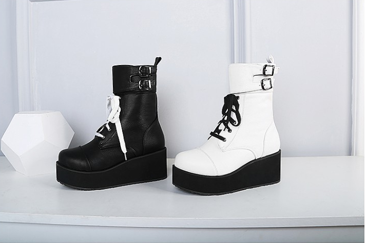 Martin Boots with Thick Sole