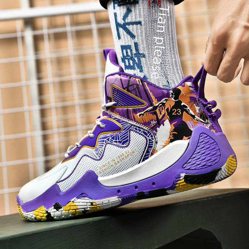 Men's High-Top Basketball Shoes for Students and Athletes