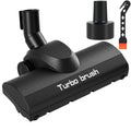 Turbo Brush Head Shop Vac Accessory 1.25" with 2.5" Hose Adapter as 1-1/4" 2-1/2" Shopvac Attachment Wet Dry Vacuum Adaptor Ideal for Pet Hair Removal on Carpets Area Rugs Hardfloors