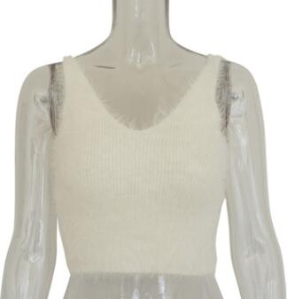 Mohair Top with Spaghetti Straps and Tank Design