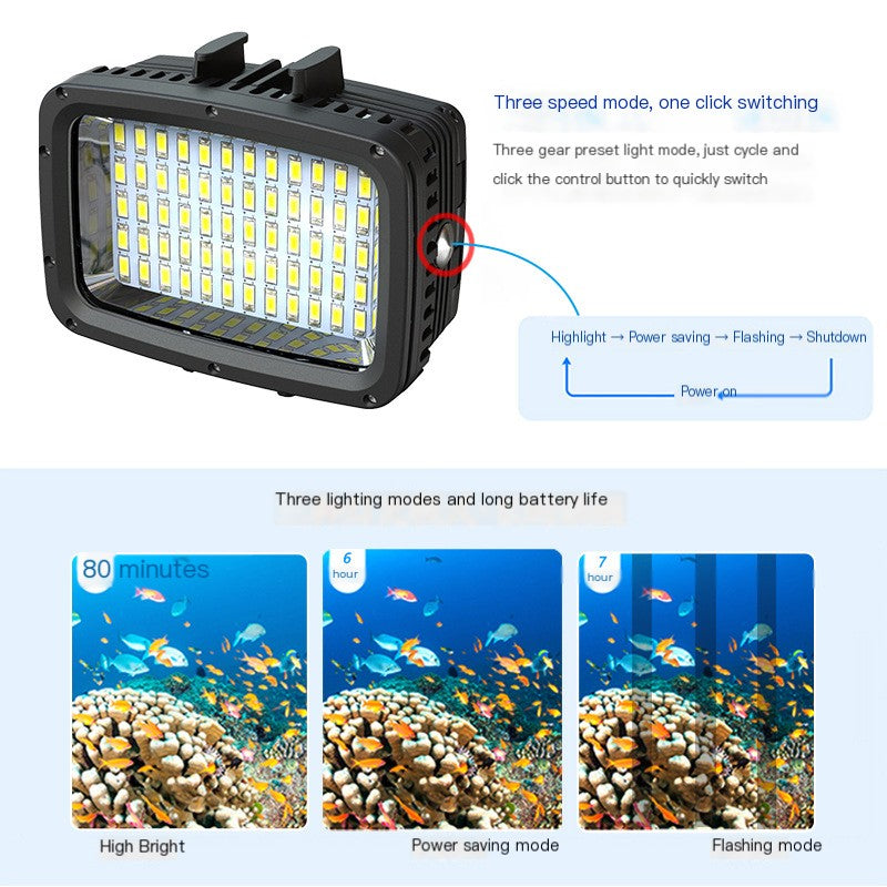Underwater Dive Photography Light for GOPRO Cameras